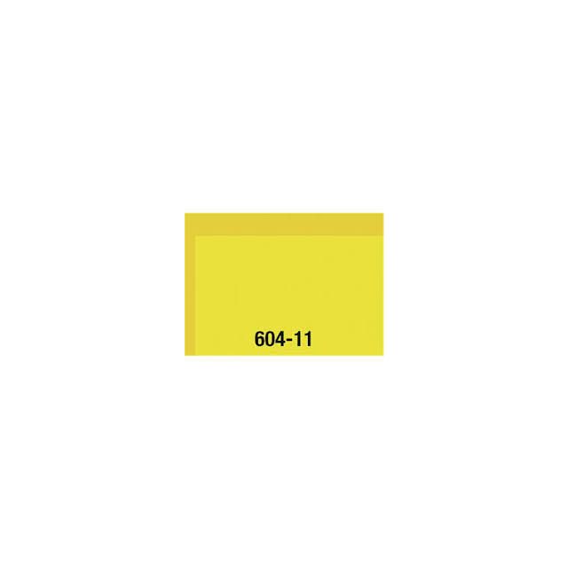 Maquette - Self Adhesive Transparent Yellow Foil 194mm x 320mm x 0.10mm thickness - 604-11