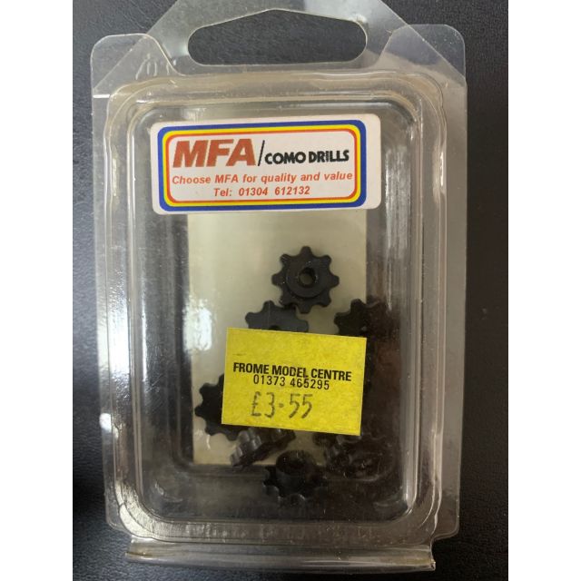 MFA - Sprocket Wheels 8 Tooth 13mm Dia (Pack of 10) - D2445