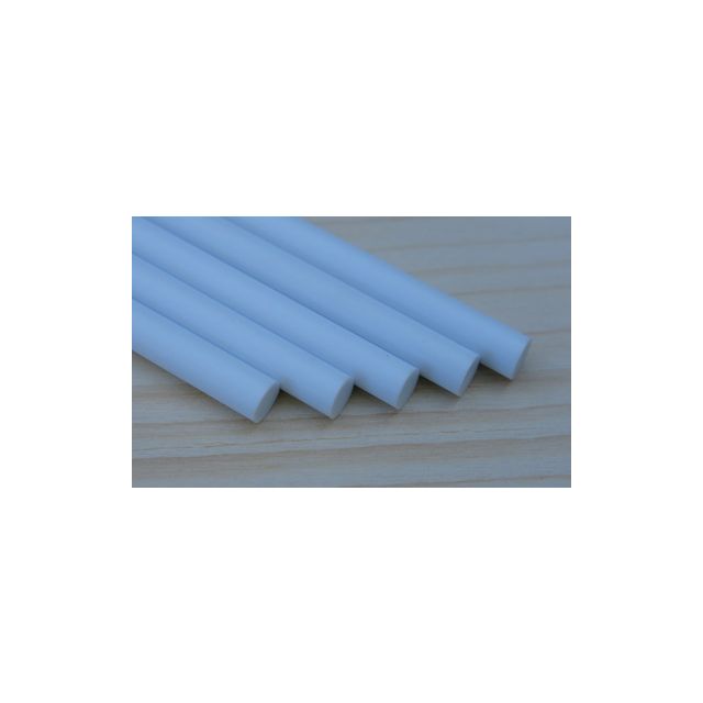 Plastruct - Styrene Solid Round Rod 0.6mm X 250mm in Length (Pack of 10) - P/MR25