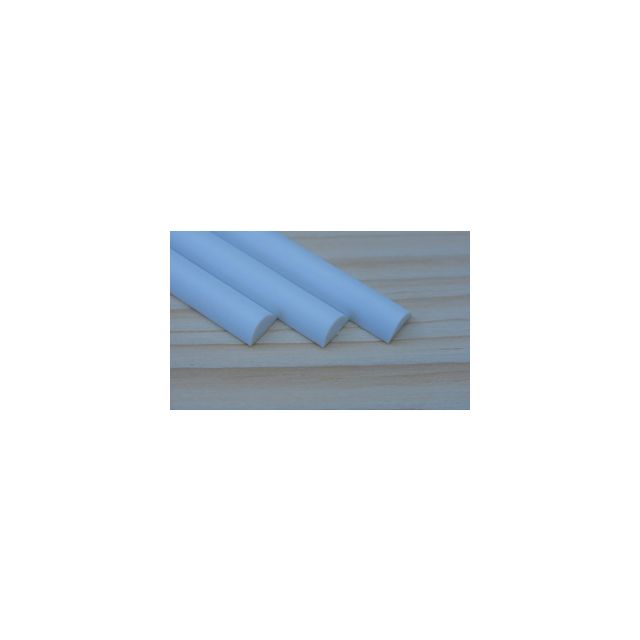 Plastruct - Styrene Half Round Rod 1.00mm X 250mm in Length (Pack of 10) - P/MRH40