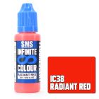 SMS - Infinite Colour Fluorescent Radiant Red Semi Gloss 20ml - IC38
