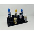 Studio Model Designs - 3D Printed 3 Tier Bench Paint Rack 17ml/20ml Dropper Bottle (Black) - SMD-106