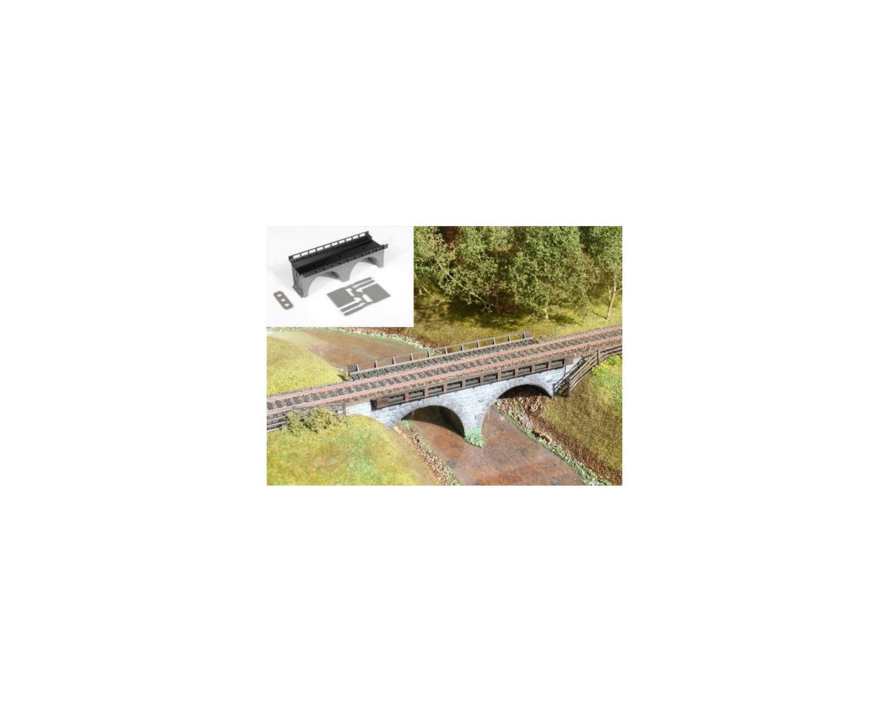 GAUGEMASTER Fordhampton Bridge Plastic Kit OO Gauge GM414 